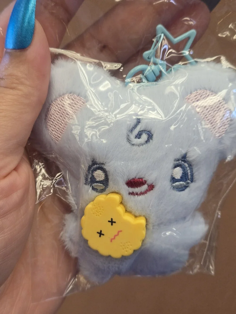 Plush Mouse Bag Charm/Keychain with Cracker